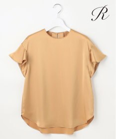 23区 S 【R(アール)】トリアセサテン フリルスリーブ ブラウス