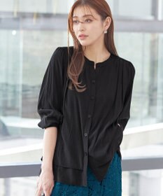 Tiaclasse 【新色追加・洗える】重ねヘムタックブラウス