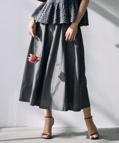 自由区 【カトリエムブーケ】Jupe en taffetas フレアスカート