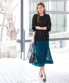 Tiaclasse 【新色追加・洗える】重ねヘムタックブラウス