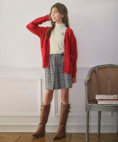 組曲 KIDS 【S-Lサイズ】 ケーブルニットカーディガン