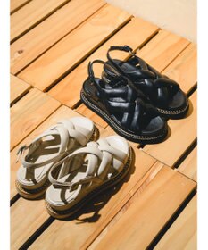 BONTRE 【LucaGrossi/ルカグロッシ】厚底パフィークロスサンダル/H760S-US