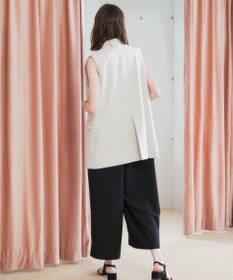 YECCA VECCA ドライタッチ金釦テーラードジレ