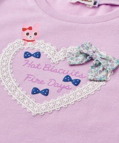 MIKI HOUSE HOT BISCUITS 【80-120cm】 パフスリーブ 長袖Ｔシャツ