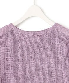 ICB L 【洗える】 ペーパーブレンドシャインニット プルオーバー