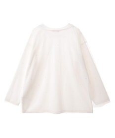 earth music&ecology ラインストーンチュールドッキングプルオーバー