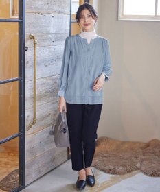 Tiaclasse 【新色追加・洗える】重ねヘムタックブラウス