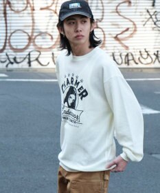 WEGO ワッフルグラフィックT（LS）