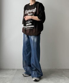 WEGO ダメージボーダーニットプルオーバー(SS)