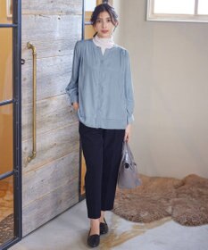 Tiaclasse 【新色追加・洗える】重ねヘムタックブラウス