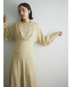 Green Parks armonia．スクエアドットプリントタックワンピース