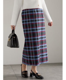 Te chichi チェックナロースカート