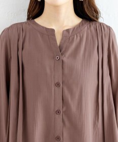 Tiaclasse 【新色追加・洗える】重ねヘムタックブラウス