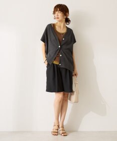 AMERICAN HOLIC フレンチスリーブＶネックニットカーディガン