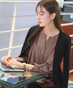 Tiaclasse 【新色追加・洗える】重ねヘムタックブラウス