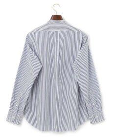 J.PRESS MEN ポプリンマルチストライプ バンドカラーシャツ