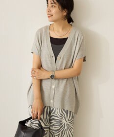 AMERICAN HOLIC フレンチスリーブＶネックニットカーディガン