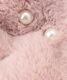 ANY KIDS パール×リボンファーマフラー