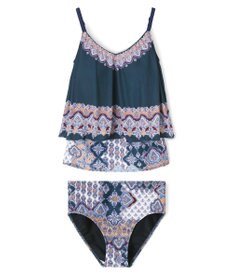 San-ai Resort（三愛水着楽園） ロングパンツセット水着　9M・11L　【Coral veil（コーラルヴェール）】