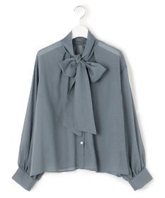 23区 S 【見上愛さん着用/洗える】シアービエラ ボウタイ ブラウス