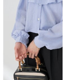 earth music&ecology ラッフルショートブラウス