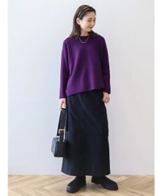 AMERICAN HOLIC バイパチ袖リブラグランニットプルオーバー