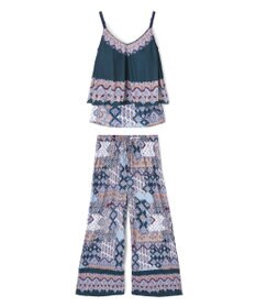 San-ai Resort（三愛水着楽園） ロングパンツセット水着　9M・11L　【Coral veil（コーラルヴェール）】