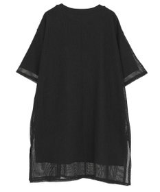 Green Parks 半袖メッシュドッキングチュニック