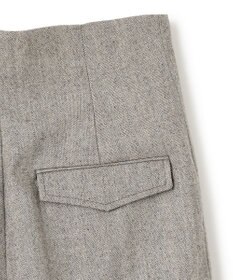 BEIGE， NATION / ウールヘリンボーンタックワイドパンツ
