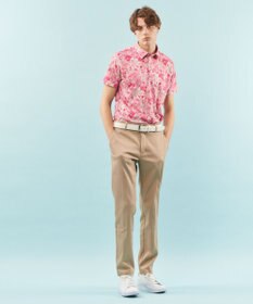 23区GOLF 【MEN】【UVケア/吸水速乾】スプリングフラワー柄 半袖ポロシャツ