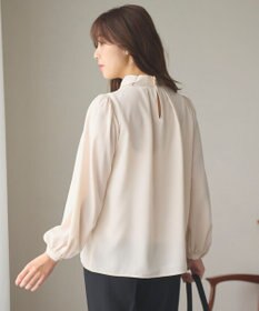 Feroux 【洗える】クラシカル リボンタイブラウス