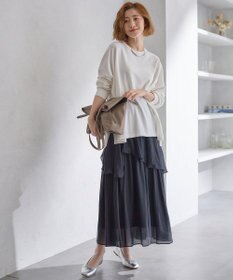 23区 【洗える】プレミアムビオコットン ビッグシルエット ニット