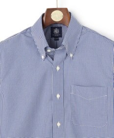 J.PRESS MEN 【PREMIUM PLEATS / 形態安定】ギンガムチェック ドレスシャツ / B.D.