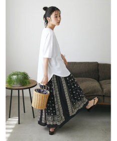 CRAFT STANDARD BOUTIQUE シルケット天竺　ロゴＰＴ裾ラウンドチュニックＳ／Ｓ