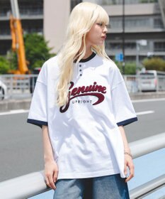 WEGO 【機能T/ユニセックス着用ITEM/MLサイズ展開】接触冷感グラフィックヘンリーBIG　T（SS）