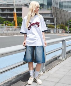 WEGO 【機能T/ユニセックス着用ITEM/MLサイズ展開】接触冷感グラフィックヘンリーBIG　T（SS）