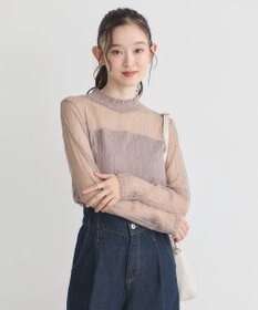 earth music&ecology レースドッキングプルオーバー