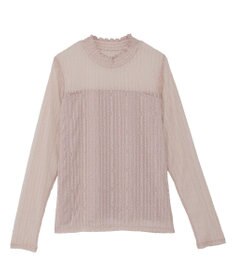 earth music&ecology レースドッキングプルオーバー