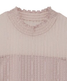 earth music&ecology レースドッキングプルオーバー