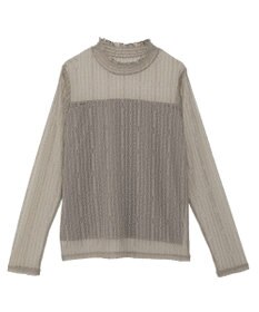 earth music&ecology レースドッキングプルオーバー