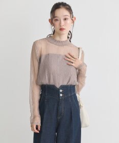 earth music&ecology レースドッキングプルオーバー