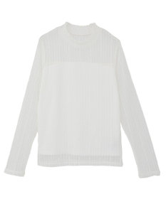 earth music&ecology レースドッキングプルオーバー