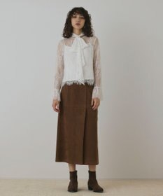 GRACE CONTINENTAL レースボウタイブラウス