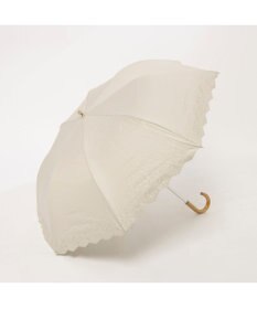 UNBILLION カシュネ cachenez / PUフラワーボーラー刺繍トップレス2段折りたたみ傘