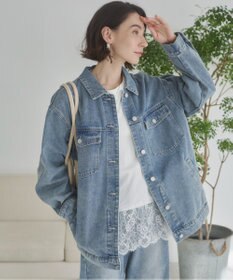 WEGO 【ANGIE VINTAGE】オーバーサイズデニムジャケット