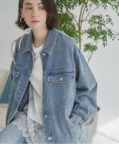 WEGO 【ANGIE VINTAGE】オーバーサイズデニムジャケット