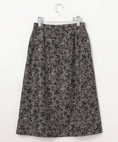 J.PRESS LADIES S 【洗える】ボタニカルプリント スカート