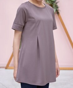 Tiaclasse 【洗える・接触冷感・紫外線ケア・サラごこち】はしごレースチュニック