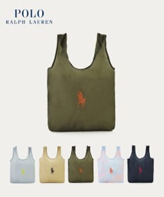 MOONBAT POLO RALPH LAUREN(ポロ ラルフローレン)ポロポニー ポケッタブル レインバッグ Mサイズ 無地 ストラップベルト付き