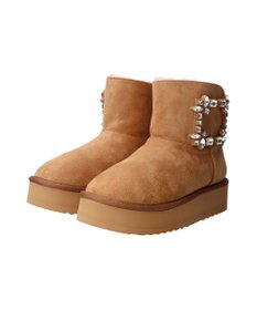 Bridget Birkin 【Bridget Birkin】バックルビジュームートンブーツ